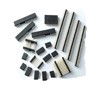 Manufacturer's 90 Degree Bent Pin Header Female Header 0.8~1.27~2.54 Pitch Single Row Double Board Board Mezzanine Connectors