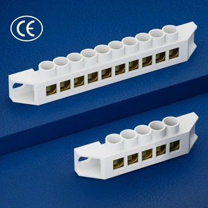 Quality Assurance Terminal Block White Side Mounting Terminals Screw Terminal Block Connector for High Voltage Cabinet