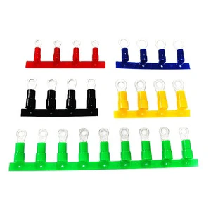 RVN 5.5-8 China Terminales Manufacturer Electrical Cable Lugs Wire Termination Crimp Copper Round Ring Insulated Terminal
