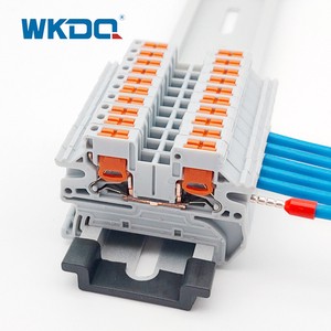 Factory Wholesale Flame Resistant Nylon PA66, Tin Plated Brass Conductor PTV 2.5 Push in Side Entry Terminal Block