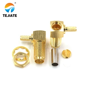 SMA-KYW-1.5 90 Degree Female Connectors M8 Cardboard Rf Coaxial Connector