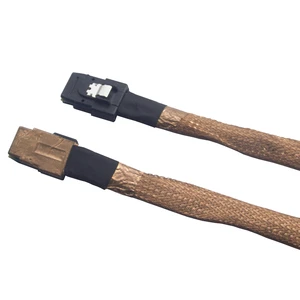 36Pin Internal Mini SAS SFF-8087 to SFF-8087 Cable 75cm Host/Controller to Backplane Data Transfer Cable Copper Mesh
