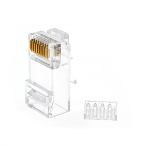 High-Performance Cat6 UTP RJ45 Plug Ethernet Connector with Insert
