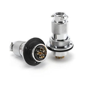 Aviation Plug Connectors Circular GX16 Female Socket PCB Plug 2 Pin Wire Square Tube Circular Connector Speakon Connector