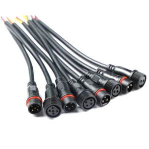 M12 17 Pin A-Coding Female Straight Connector Molded 26AWG PVC Cable