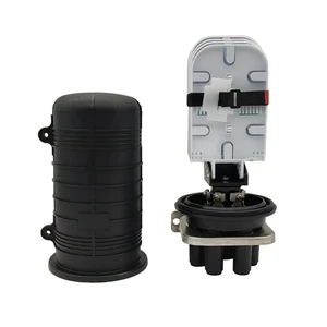 Optical Fiber Connector Fiber Optic Splice Closure for Fttx Feeder and Distribution Networks With 1+4 Ports