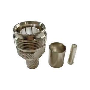 Factory Price 4310-C-K7 Coaxial Connector Female Mini DIN 4310 Connector Crimp RG8 RG213
