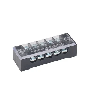 2021 Popular Universal Fixed Terminal Block Din Rail Screw Black Terminal Block
