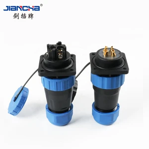 JIANCHA SD Series Connector SD Waterproof IP68 Connector 2 3 4 5 6 7 Pin Male Plug Cable Panel Mount Socket