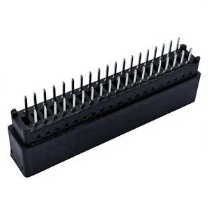 RealRun 2.54mm Pitch 38Pin Card Edge Connector Slot 2x19Position DIP PCB Gold Finger Board Socket Holes Dual Row Straight