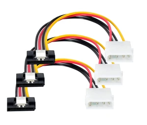 Molex Connector 3 Pin 4 Pin Dual Power Supply Wire Molex Cable
