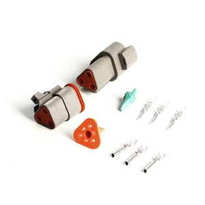 3 Pin Deutsch DT Gray Connector Size 16 Solid Contacts Waterproof Electrical Wire Connector With Seal Plug For Off-Road Vehicles
