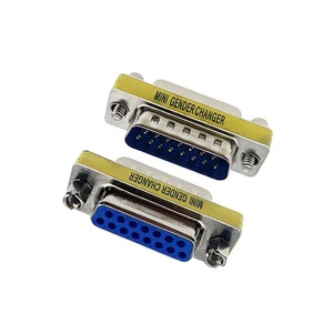 MINI GENDER CHANGER D-SUB 15pin Male to Female Adaptor