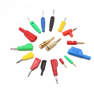 High Voltage 2mm 4mm Stackable Banana Plug Audio & Video Connector