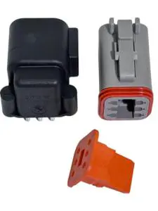 DTF13-6PA Low Voltage Automotive Connector Header 2 Position Right Angle Board to Board DT06-06S FEMALE