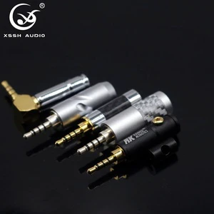 HIFI Audio Guitar Adapter YIVO XSSH Audio OEM ODM Wholesales Hi-end Carbon Fiber Headphone Male 3.5mm Plug Jack 4 Pole Connector