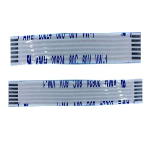 0.5P Same Face FFC Flexible Flat Cable 100mm 6pins VW-1 Same Direction Flat Connection Wires
