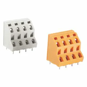 Vertical Spring Double Level Terminal Block 7.5/7.62mm Screwless Terminal Block