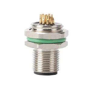 Display Dual 4pin D Code M12 Waterproof Electrical Wire Connector