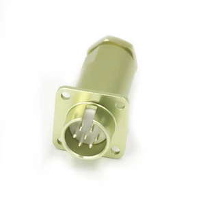 Russian PC-B Connector 7 Pin Male Socket With Back Shell