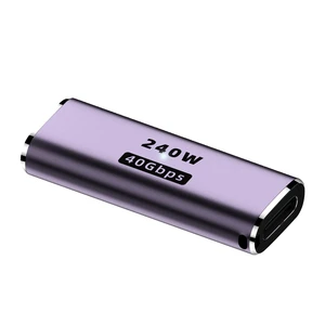 USB C Female to USB C Female Adapter 240W Extend Coupler DC Output Type C Connector for Mac Book Tablet Mobile Phone Brand New