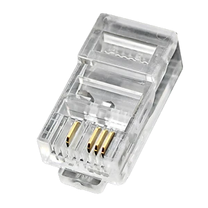 8P4C RJ45 CAT5E Modular Plug Ethernet Connector Phosphor Bronze 4-Core UTP Shielded ISO9001 Certified for Network Monitoring