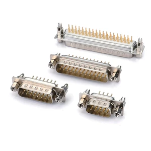 D-SUB 25P Male Vertical for PCB Post-riveted 6.0 Copper Column,D-SUB 25P Male V/T,DB 25P Male 180 Degree for PCB