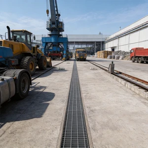 Corrosion Resistant Carbon Steel Grating Manhole Cover Heavy Duty Load Bearing Galvanized for Construction Roadway