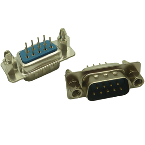 D-sub 9 Pin Panel Mounted Industrial Standard Straight Male Connector