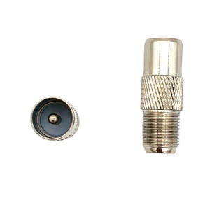 RF coaxial PAL connector TV male to F female connector