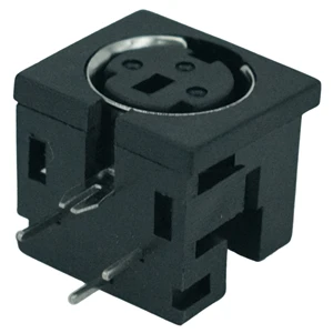 HX Factory Direct 3pin Mini Din Female Socket Right Angle Dip PCB Mount MDC Series Female Din Connector