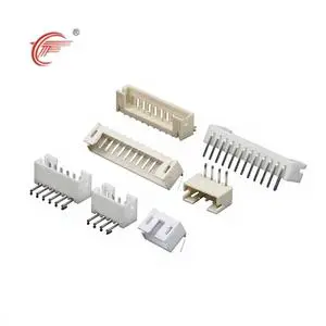 PH2.0 Curved Pin 2.0MM Spacing 2/3/4/5/8/10P 90 Degree Horizontal DIP Male/Female Plug-In Board Connector Copper Contact PCB