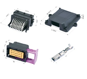 WZHE 24 Pin Waterproof Female Wire Ecu Automotive Auto Connector 211PC249S0033 HCCPHPE24BKA90F