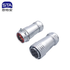 STA SF28 Waterproof Metal Aviation Plug 3 4 7 10 12 16 18 20 24 26Pins 50A 25A Power Rating 5A/10A For Panel Socket In Stock