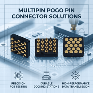 Factory Custom Brass SMT Type Multipin Pogo Pin Connector Solutions 18pin Female Charger Pin Spring Connectors 2A 12V
