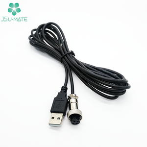 Assembly USB 2.0 AM To GX12 M12 4Pin Female Aviation Cable GX12 4P Cable GX12 USB Connector 4 Pin Cable