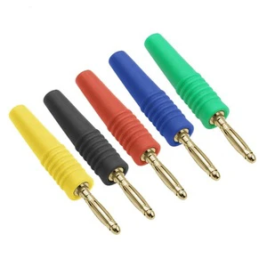 Best Price 2MM Mini Banana Plugs Gold Plated Plug Connectors for Electronics Yellow Black Red Blue Green