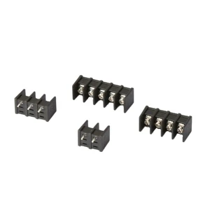HOT SALE Barrier Terminal Block 8.25mm PITCH 2P-12P Power Supply Terminal Corner Black Fence-style Terminal