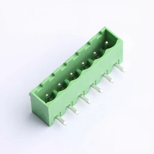 HC2EDGRC-5.08-6P-V Plug-in Terminal Block Green 5.08mm Pitch Single Row 5P Pcb Terminal Block 508 Mm Connector