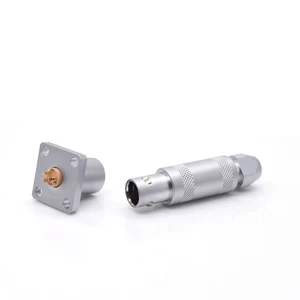 Coaxial Connector Male/female Plug FFA EBC 3 Pin Push Pull Electrical Connector 50ohm Connector