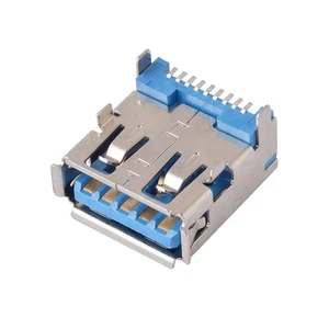 USB 3.0 Type-A Female 9-Pin Connector 14.2 Port 1.8A Rated Current