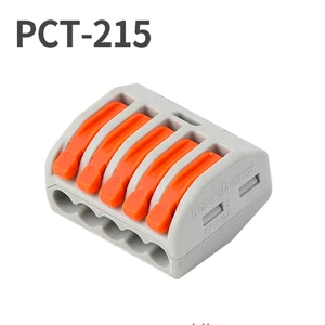 China Factory Spring 2Pin 3Pin 4Pin 5Pin Push-in Wire Fast Connector LED Light Terminal Blocks