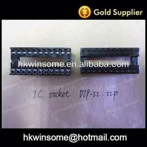 (Electronic Components) IC socket DIP-22 22p