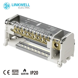 Brass Conduct Panel Spring Screw Connector Power Distribution Electric Rail Mounted Screw Terminal Blocks