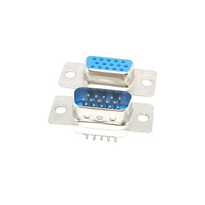 DP15 D-SUB 15 Pin Female/Male Connector VGA Three Row 15 Pin Straight Pin Plug-in Board
