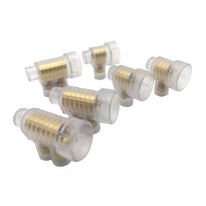 Cable Connector Single/Double Screw 3 X 6mm2 Cables Screw Head Combination Phillips/Flat Clear Flame Retardant PC Material