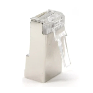 Ethernet Network Cable Utp Ftp 8 Pin 8p8c Modular cat 7 Rj 45 Pass Through Plug Cat7 Plug RJ45 Connector