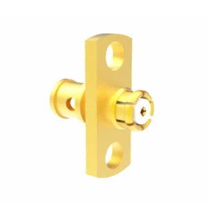 SMP Female RF Coaxial Connector 2-Hole Flange Mount Compatible with CXN3506/MF108A Cable for Optimal Performance