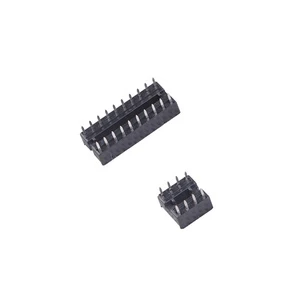 Dual Row 254mm Pitch Smt Ic Socket 8 48 Position Phosphor Bronze Contacts Power Applications Reliable Industrial