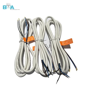 UL2464 20AWG 4-Core Wire Harness 1.634m White PVC Cable S/T6 Terminals to Stripped End for Car Audio & LED Lighting